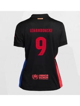 Billige Barcelona Robert Lewandowski #9 Bortedrakt Dame 2024-25 Kortermet